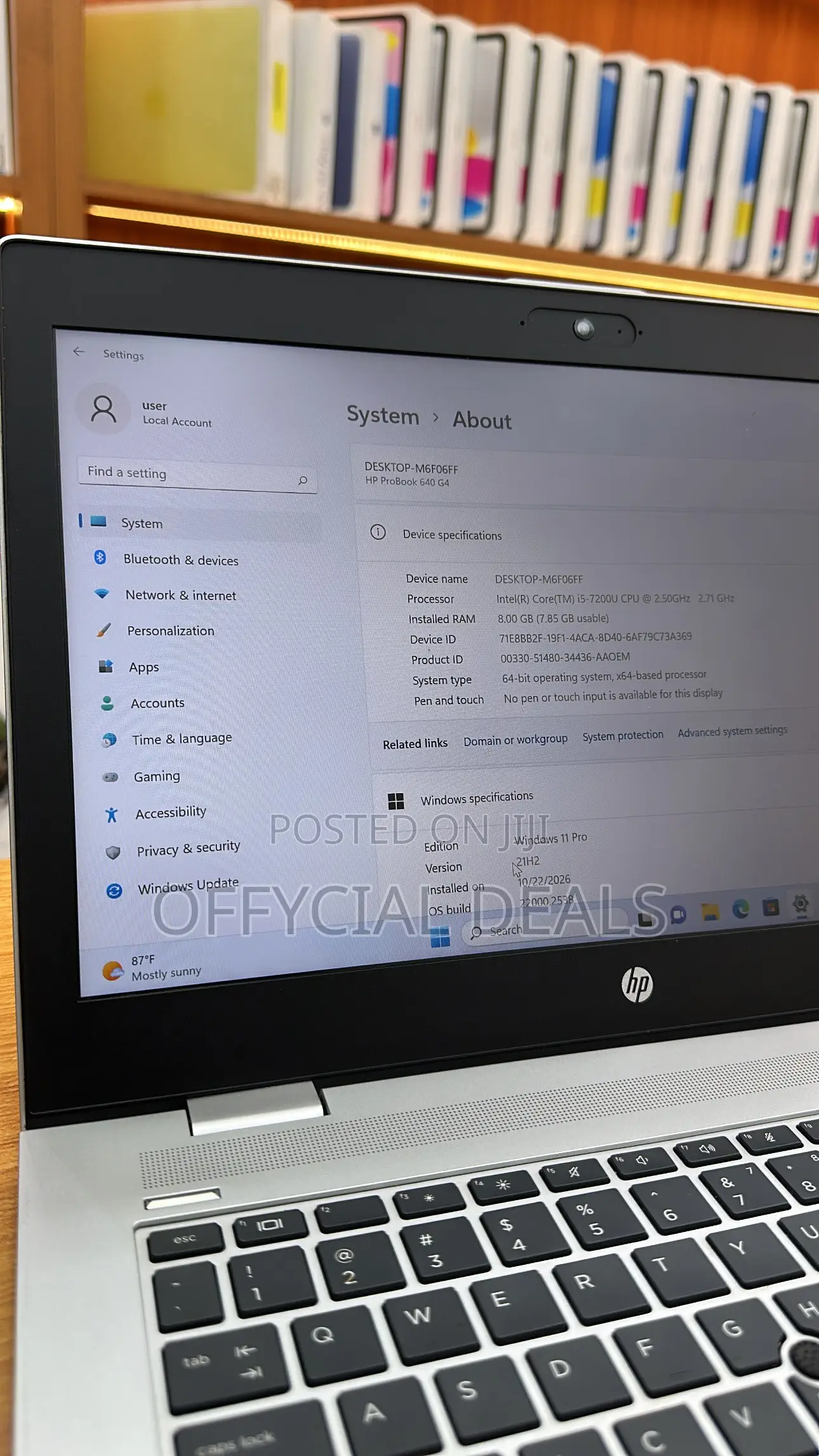 Laptop HP ProBook 640 G4 8GB Intel Core i5 SSD 256GB