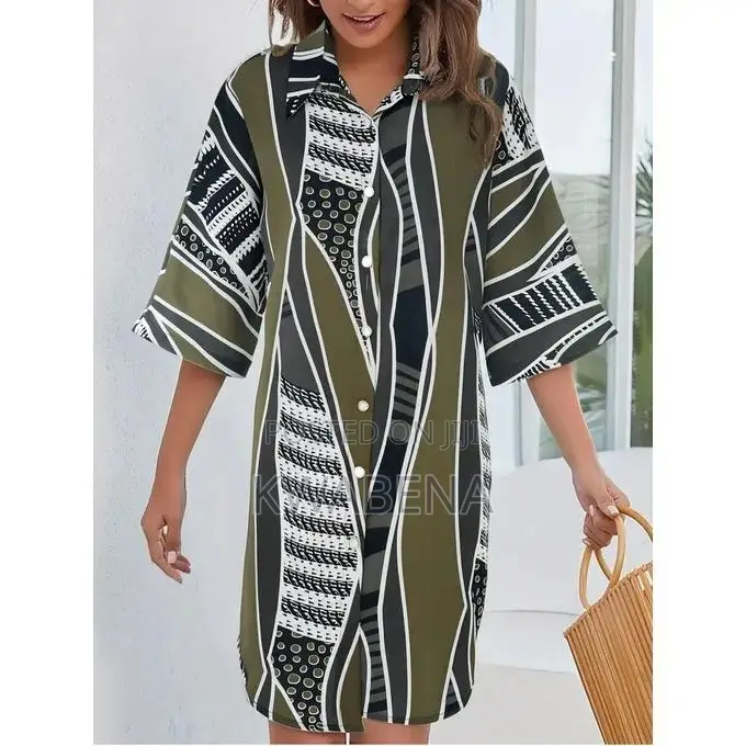Women’s Carsual Geometric Print Dress