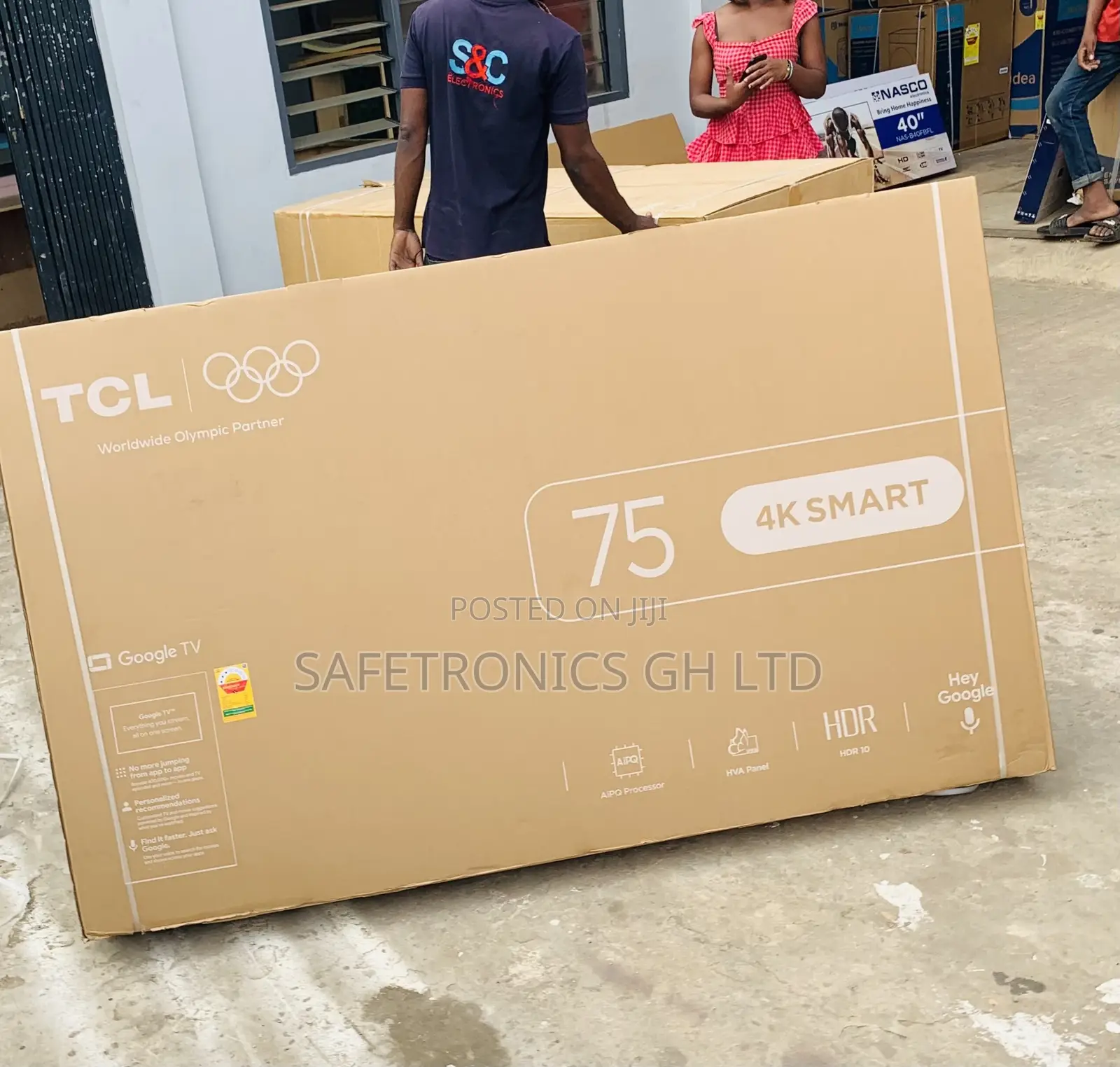 Unique Good 4K Led TCL 75 Inch Android Ultra Display TV