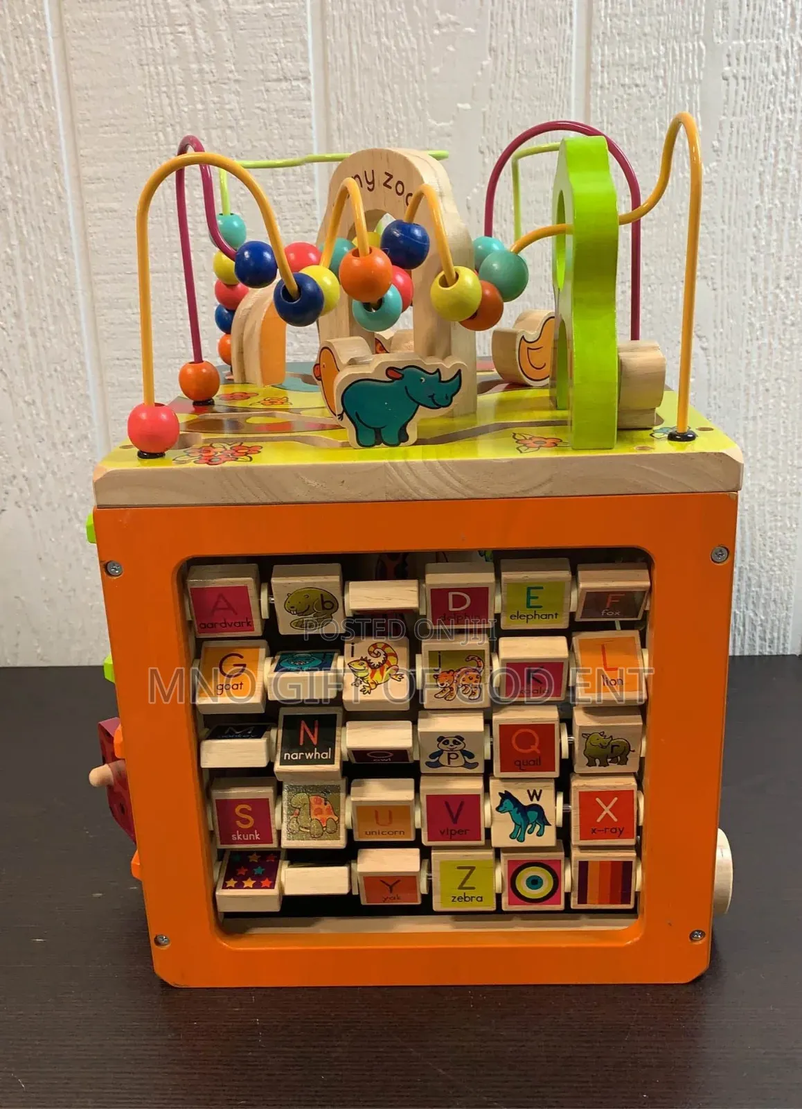 B. Toys Zany Zoo Wooden Activity Cube