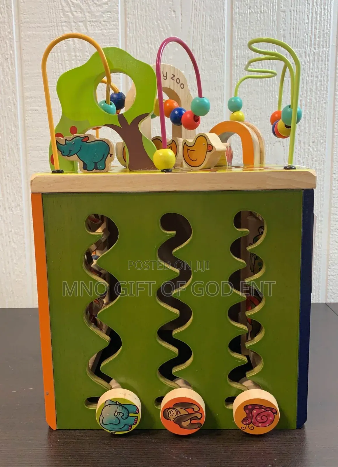 B. Toys Zany Zoo Wooden Activity Cube