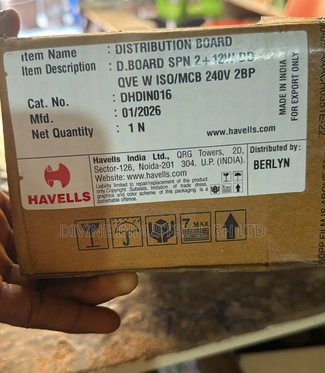 12 Way Distribution Board 1phase
