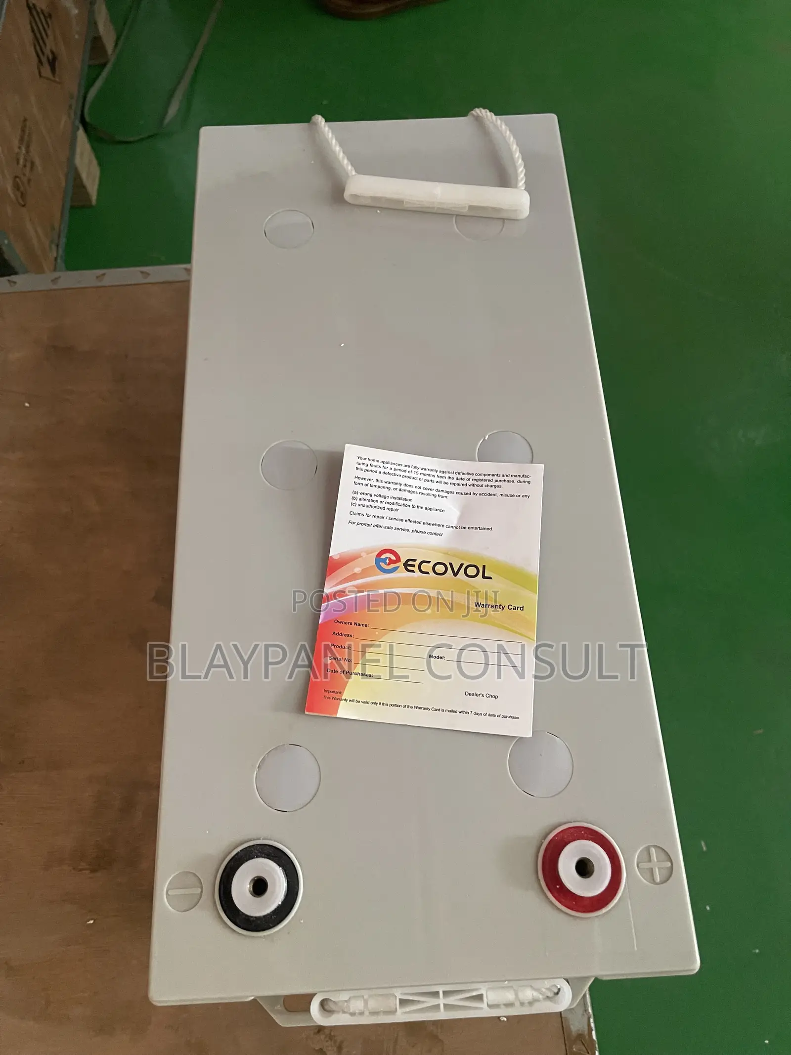 Ecovol 12v 200ah Solar Gel Battery