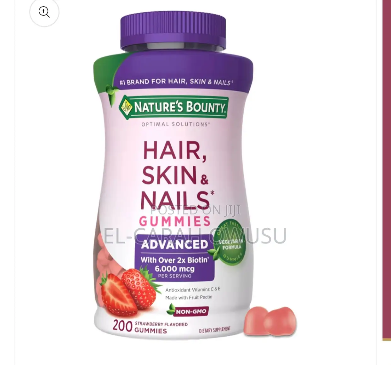 COLLAGEN + BIOTIN GUMMIES (Advanced 80 Gummies)