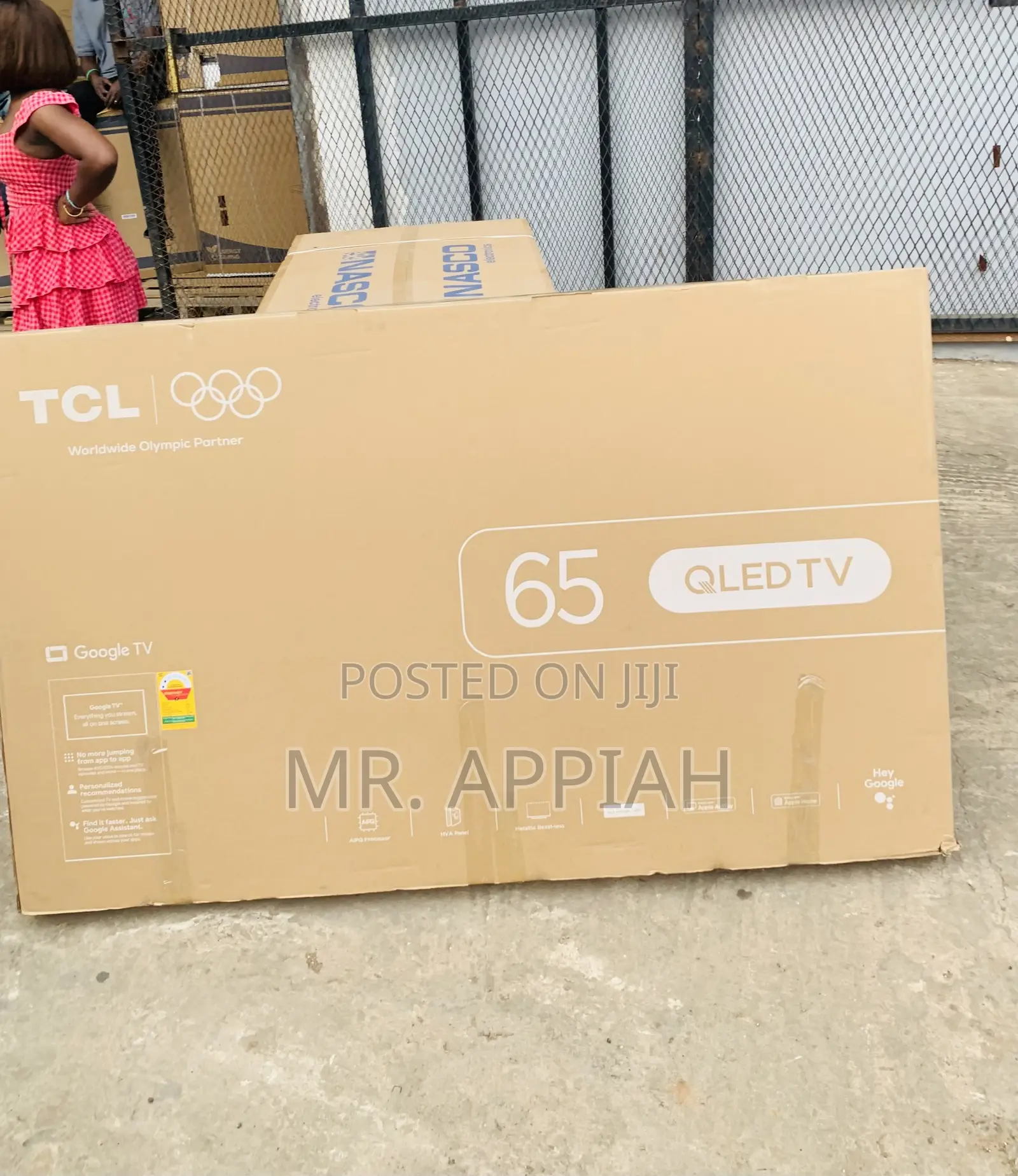 Super Quality TCL 65” Qled 4k Smart Television(Remote)
