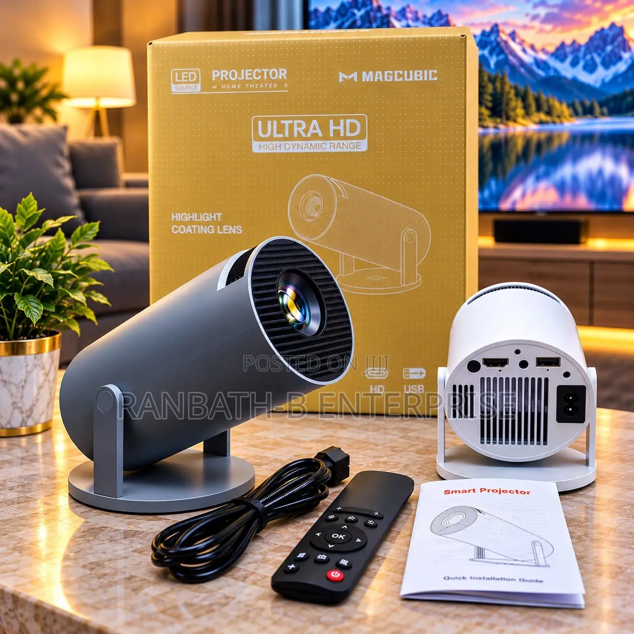 MAGCUBIC Ultra HD Smart Projector for Home Cinema