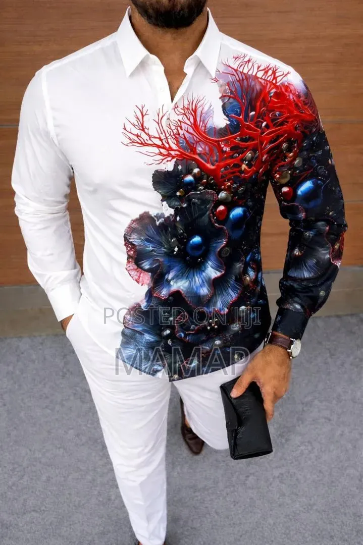 Men's High Grade Turkey Designed Long Sleeve Shirt