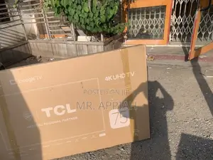 Flat New TCL 75 Inch Smart Google TV(Black) 