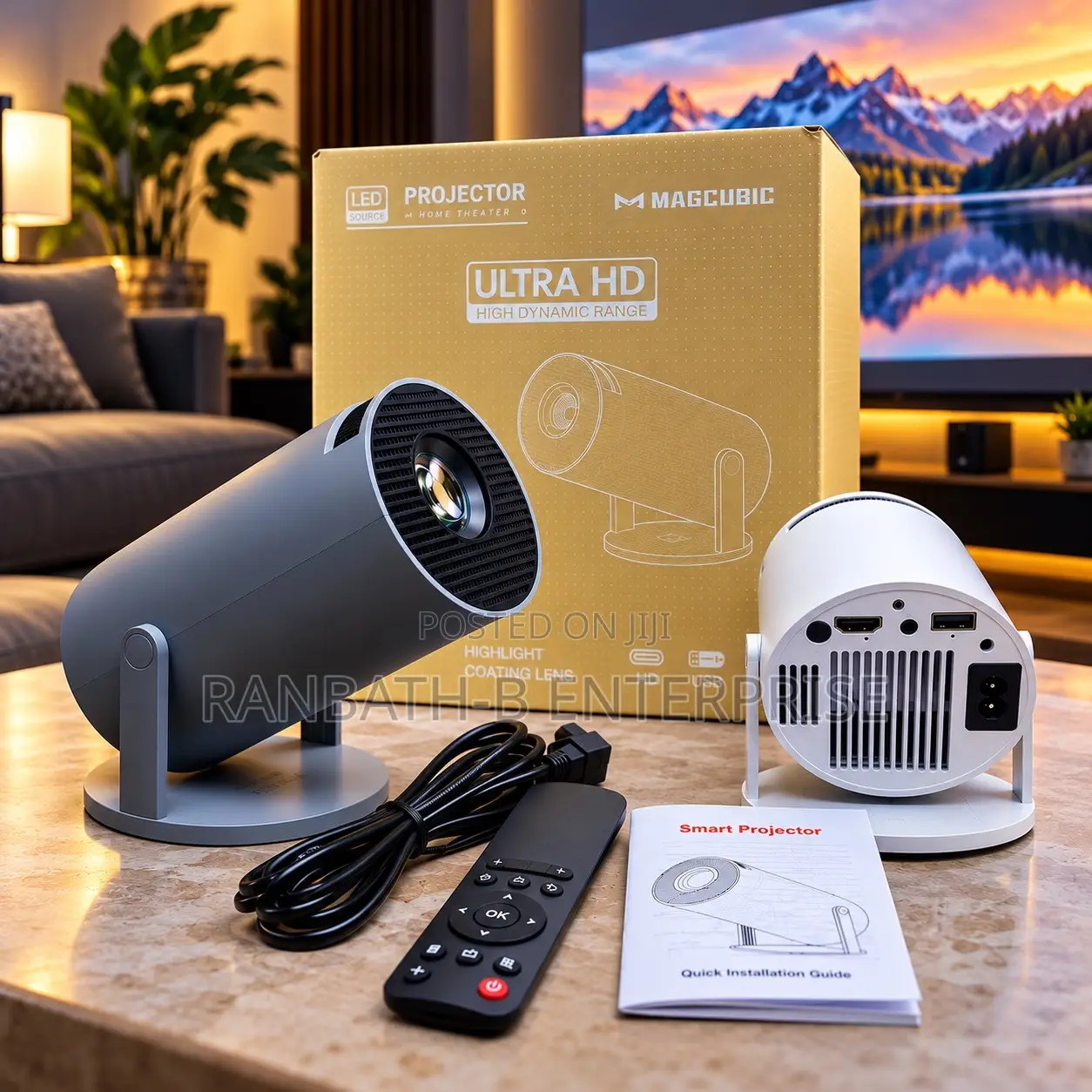 MAGCUBIC LED Projector With HDMI, USB and Remote Control