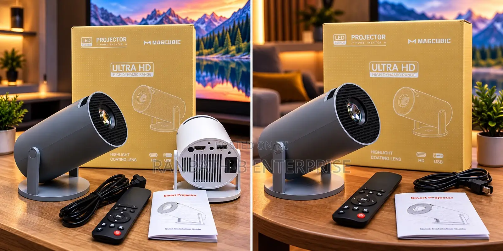 MAGCUBIC Portable LED Projector With HDMI Connectivity