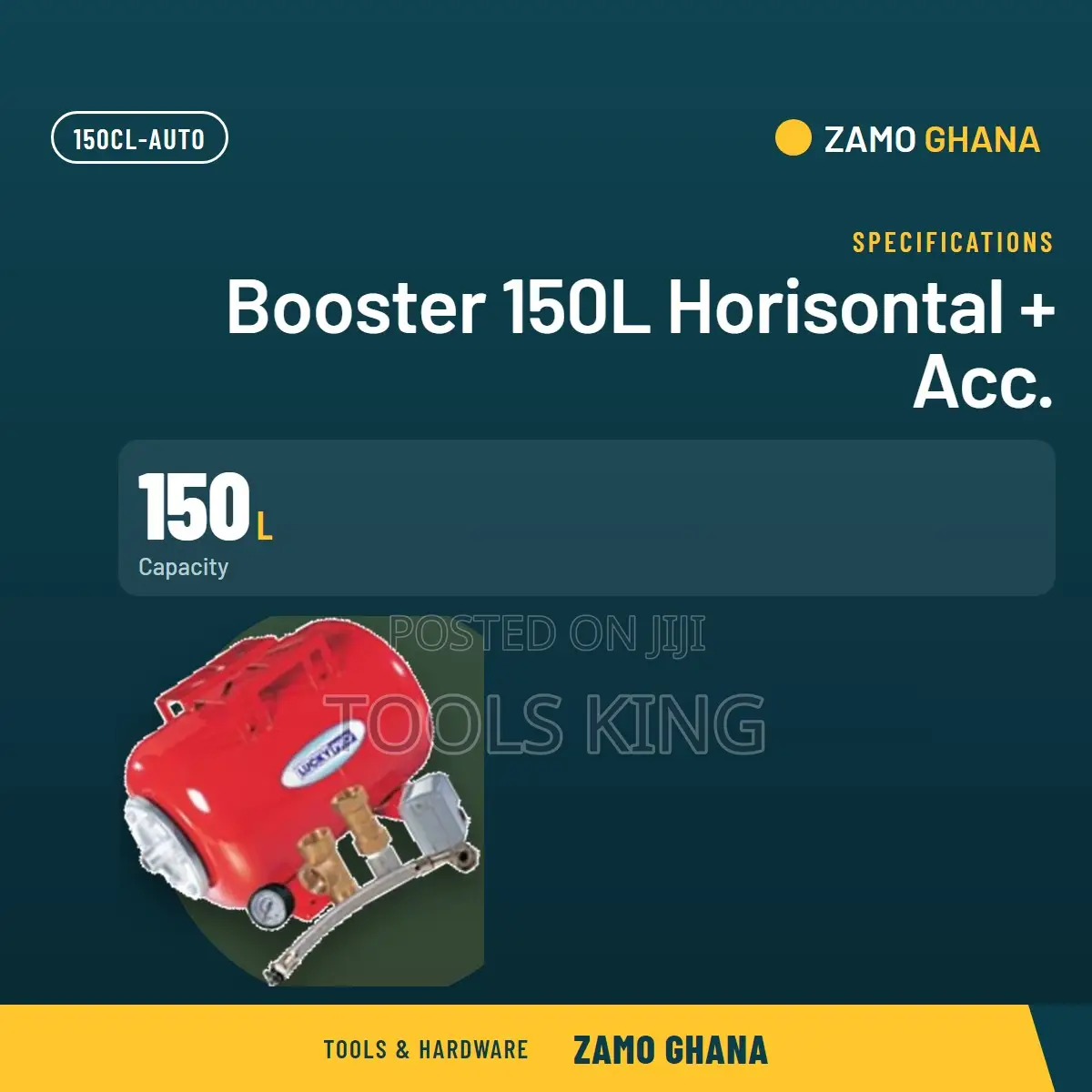 Booster 150L Horisontal + Acc. - 150cl-Auto