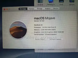 Laptop Apple MacBook Air 4GB Intel Core i5 SSD 128GB