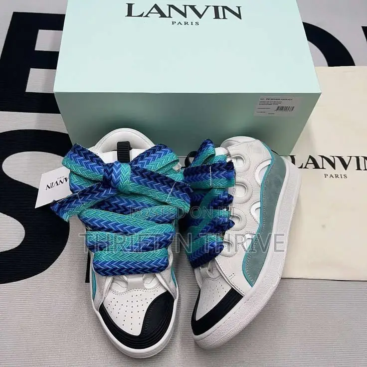 Lanvin Curb XL Leather Low-Top Sneaker.