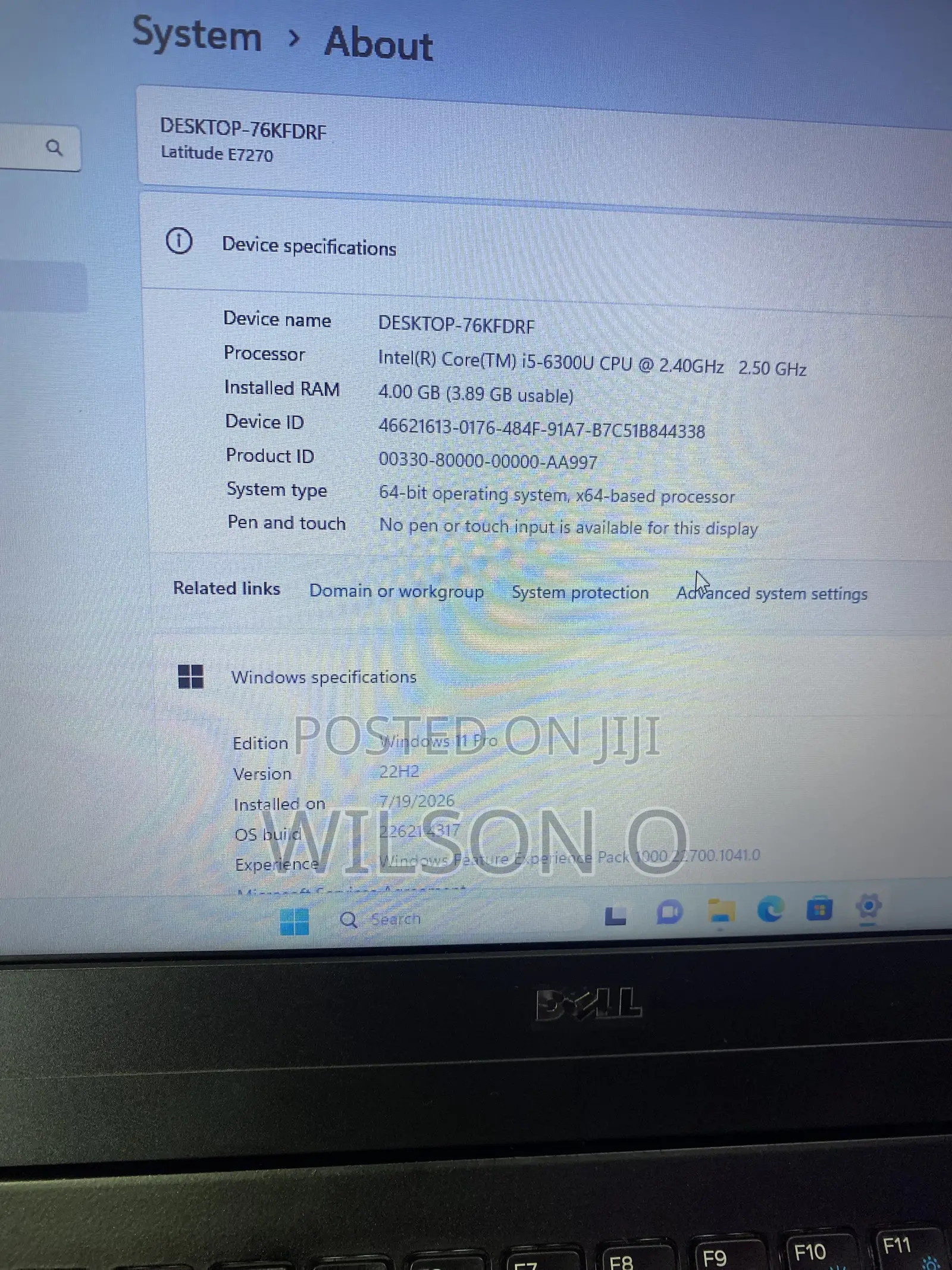 Laptop Dell Latitude E7270 4GB Intel Core i5 SSD 128GB