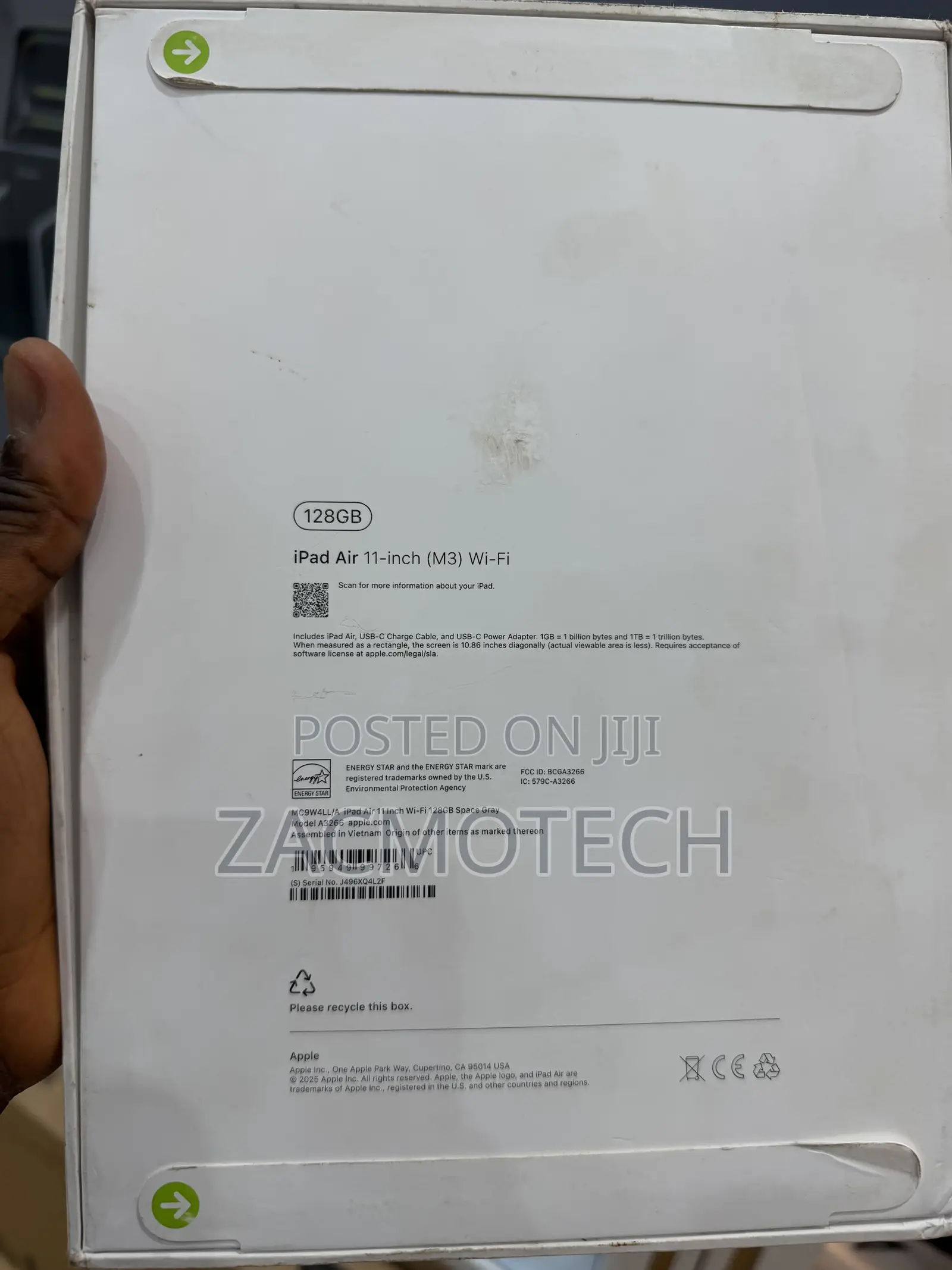 New Apple iPad Air 11 (2025) 128 GB Silver