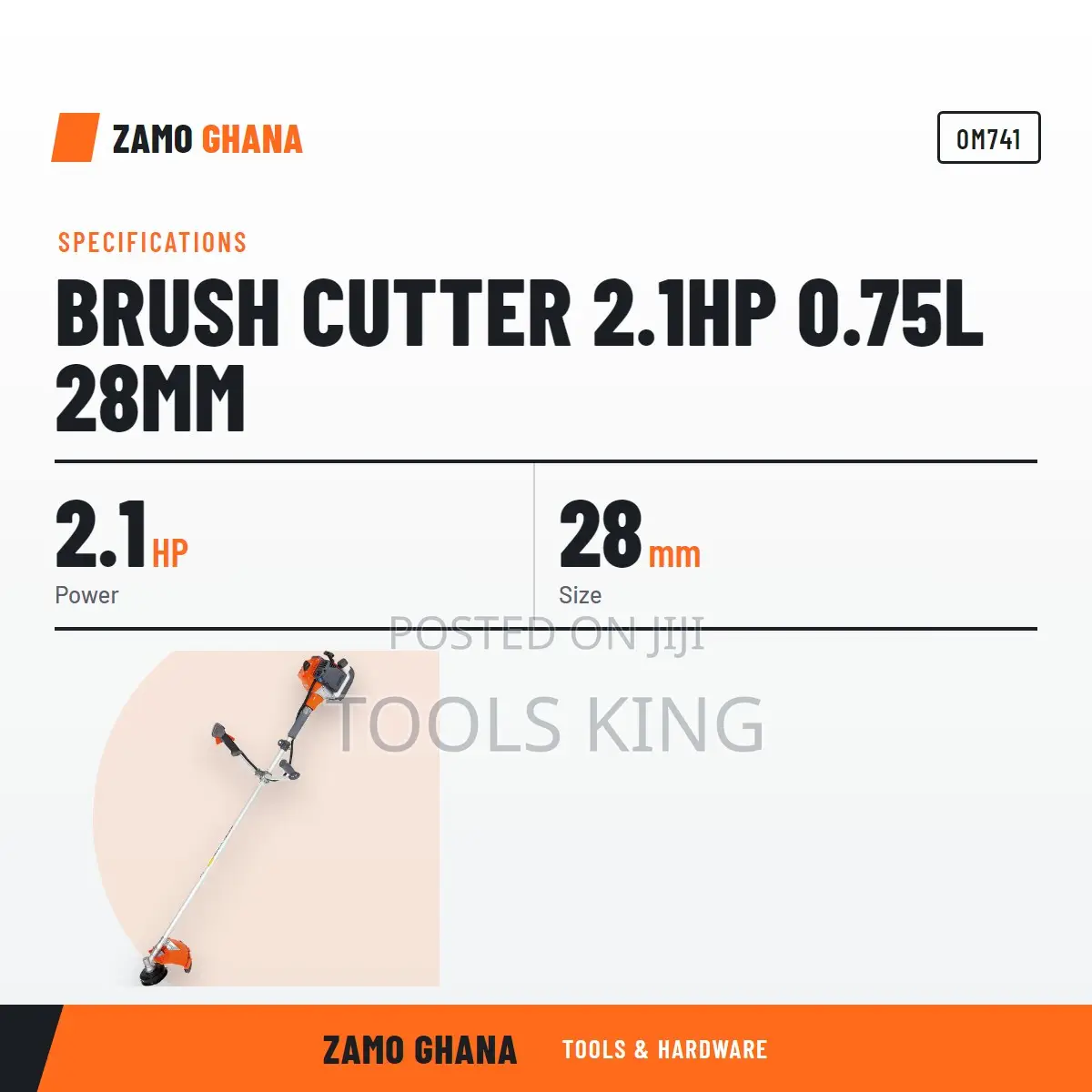 Brush Cutter 2.1Hp 0.75L 28Mm - OM741