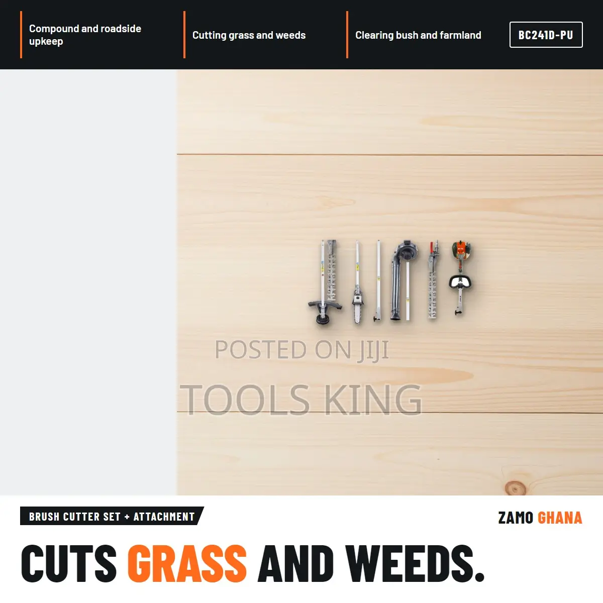 Brush Cutter Set + Attachment - BC241D-PU