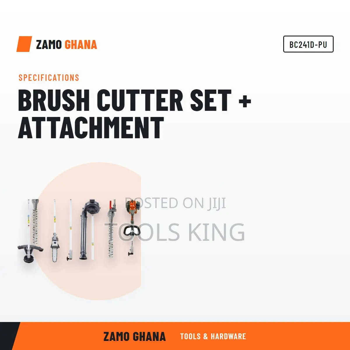 Brush Cutter Set + Attachment - BC241D-PU