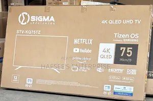Sigma STV-Kq75tz 75 Inch Qled 4k UHD Smart TV Tizen Os