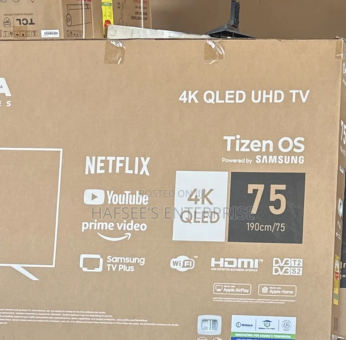 Sigma STV-Kq75tz 75 Inch Qled 4k UHD Smart TV Tizen Os