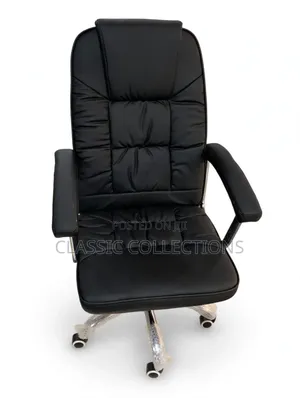 Black Leather Executive Office Chair