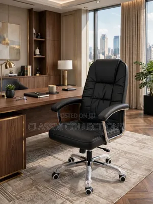 Black Leather Executive Office Chair