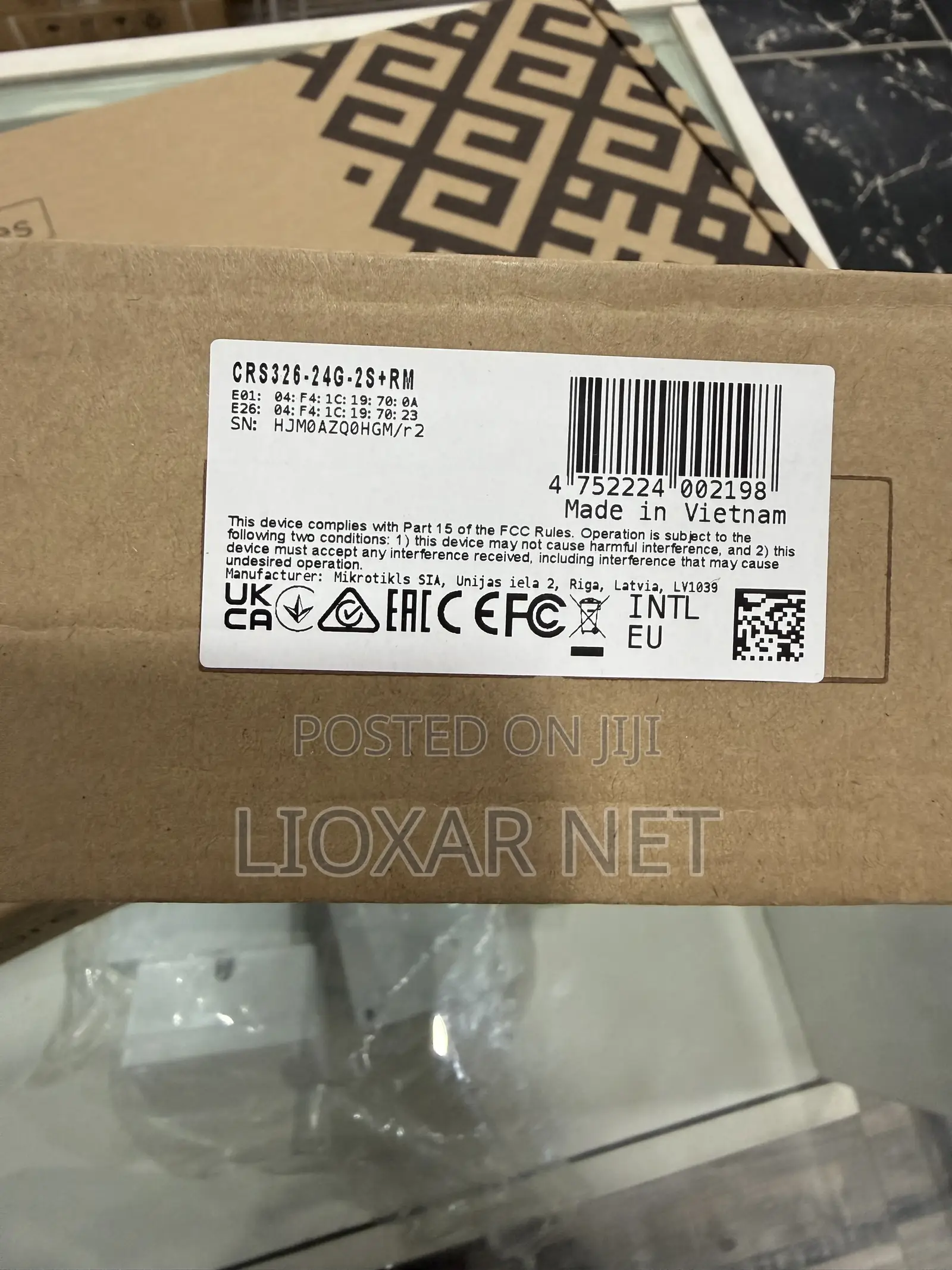 MikroTik CRS326-24G-2S+RM 24-Port Gigabit Managed Network Switch