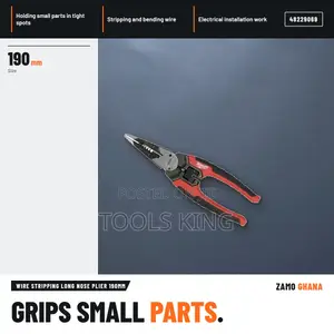 Wire Stripping Long Nose Plier 190Mm - 