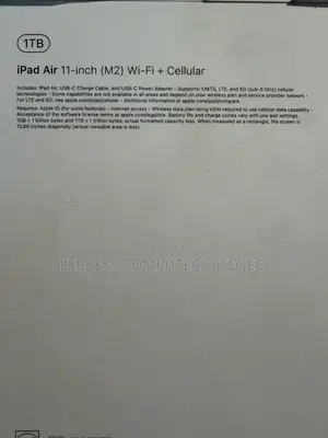 New Apple iPad Air 11 (2024) 1 TB