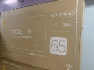 Flat TCL 65" 4K UHD Smart Android Television(Black)