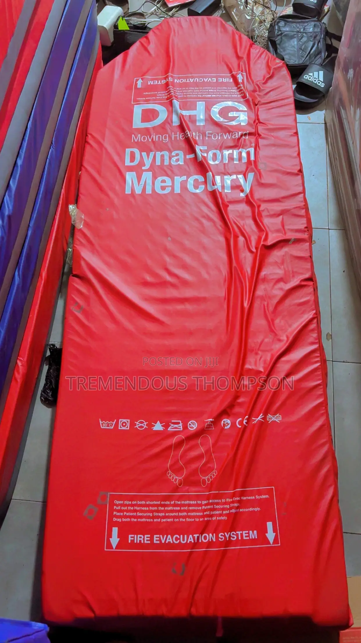 DHG Dyna-Form Mercury Fire Evacuation Hospital Mattress With Pump