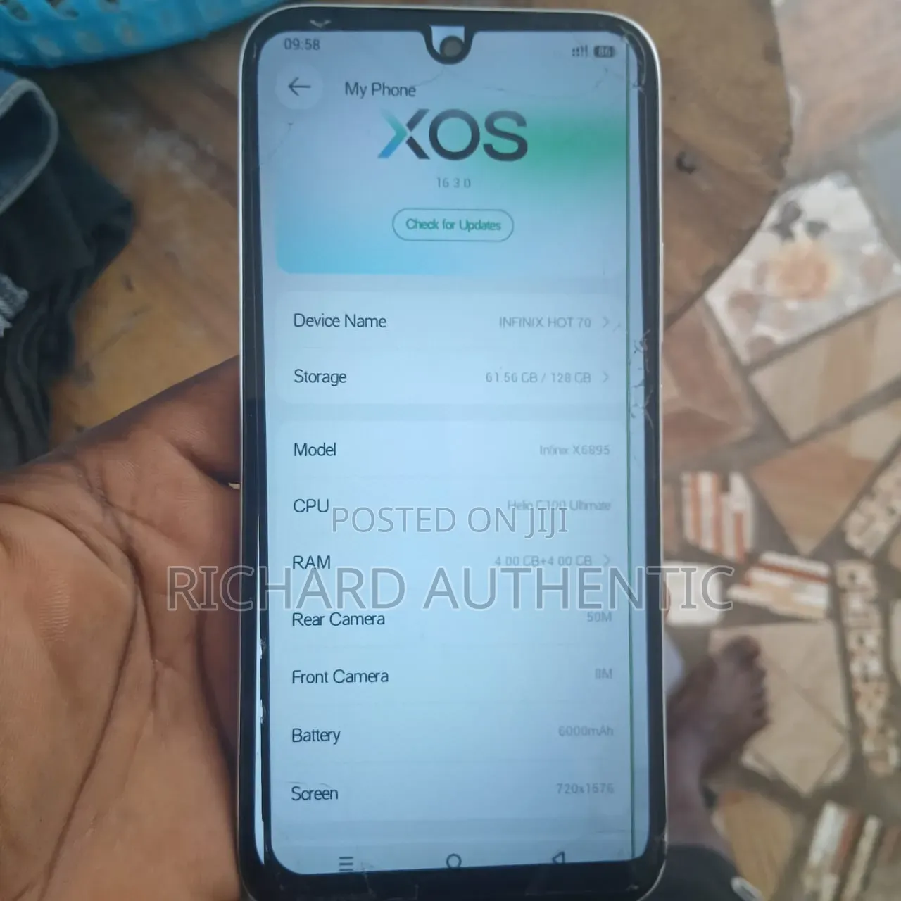 Infinix Hot 70 128 GB White
