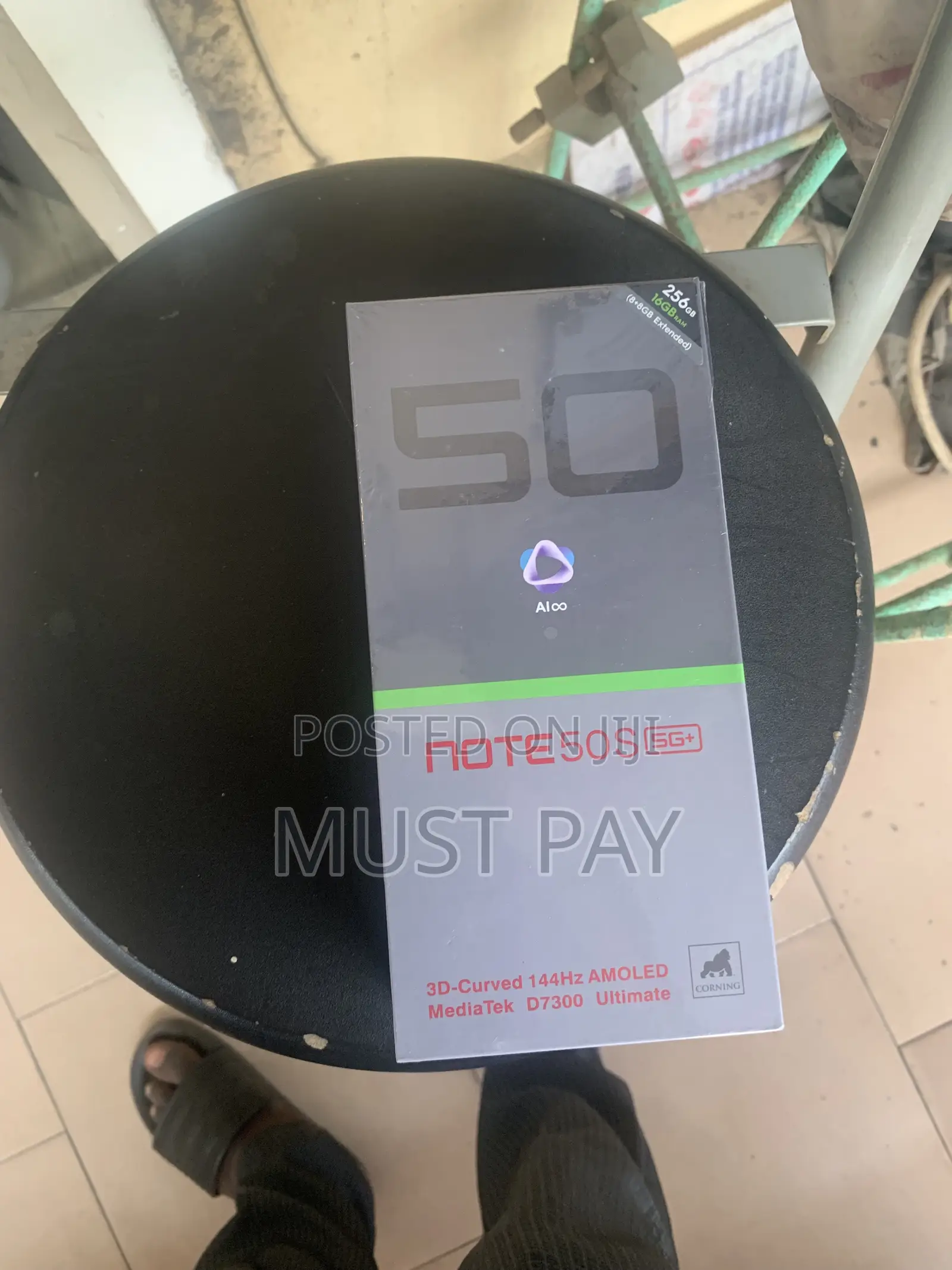 New Infinix Note 50s 256 GB Black