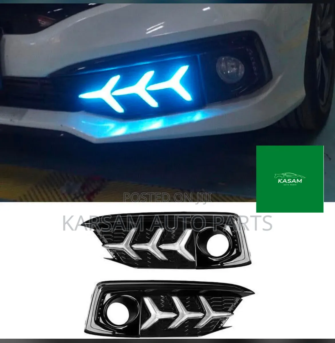 Honda Civic 2022 Front Bumper Reflector Led Type