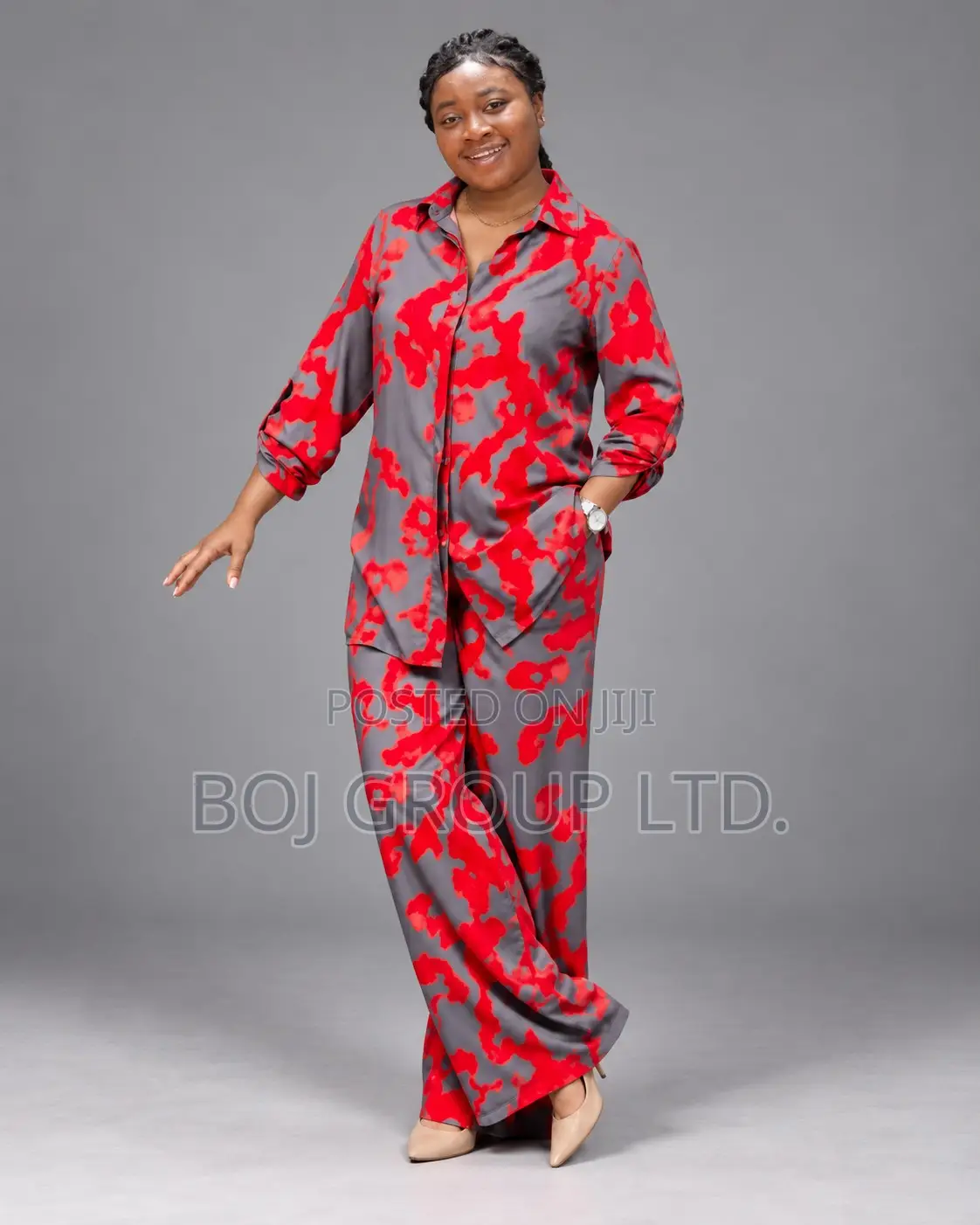 Premium Quality Ladies Shirt & Palazzo Sets–French Fabric, Ghana-Made