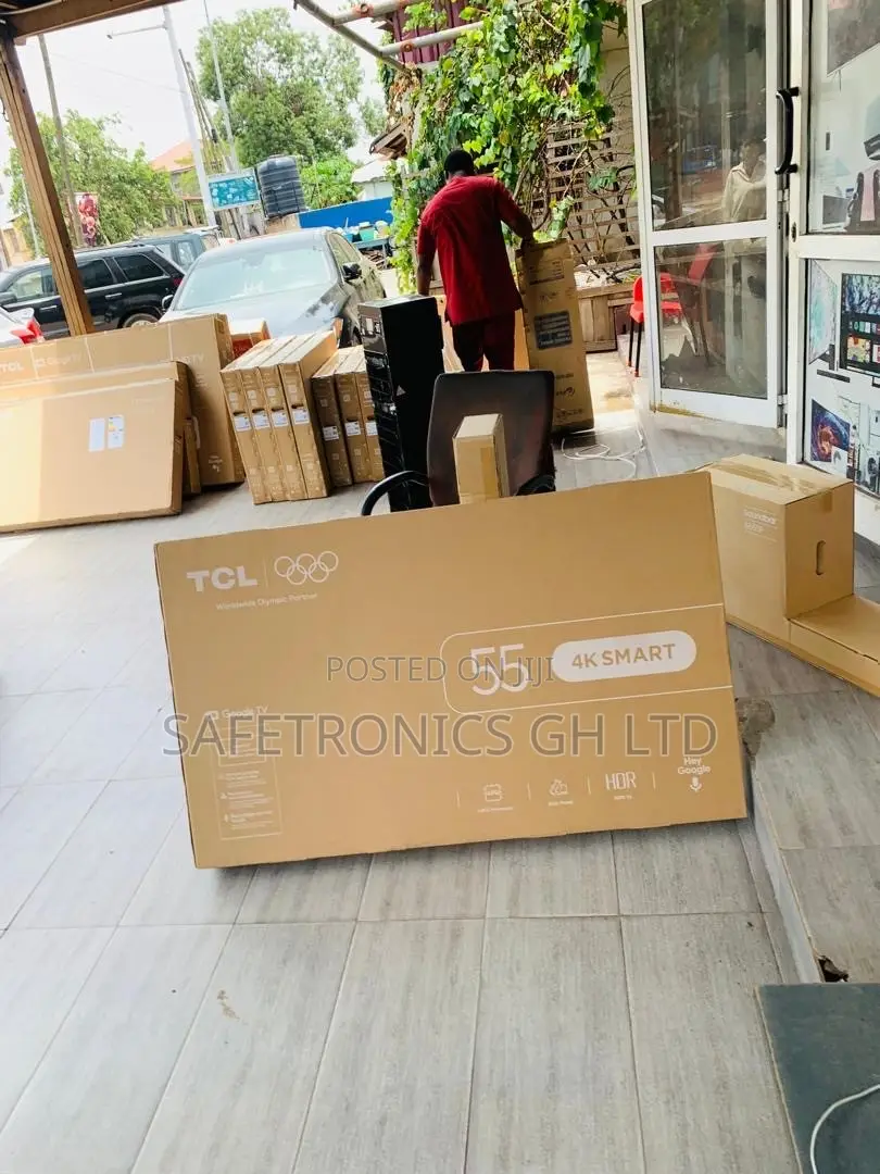 Design Smart Display TCL 55 Inch Led Android 4K TV