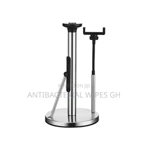 Stainless Steel Kitchen Tissue Roll Holder With Phone Holder. 2 IN 1