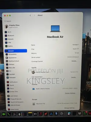 Laptop Apple MacBook Air 2020 16GB Apple M1 SSD 256GB