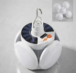 Foldable Solar & USB Rechargeable Emergency LED Lamp