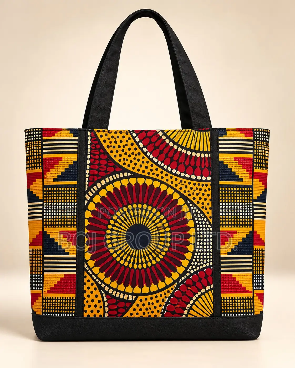 Stylish Tote Bag for Work, School & Travel – Made in Ghana