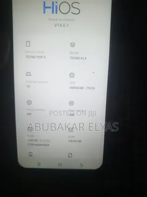 Tecno Pop 9 128 GB Black
