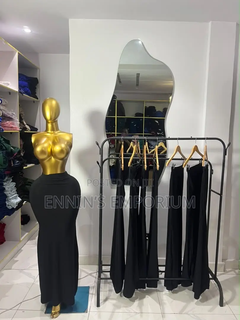 Black High-Waist Ruched Fishtail Maxi Skirt or Mermaid Skirt