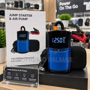 2-in-1 Portable Car Jump Starter & 150 PSI Tyre Inflator – BN03SH