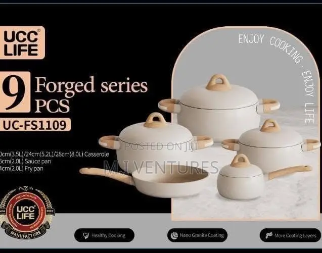 UCC LIFE Forged Series HighQuality Ceramic Coated NonStick Cookware
