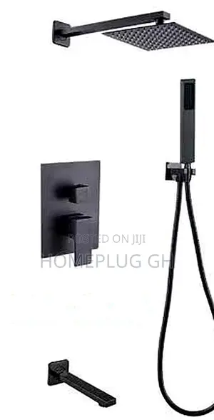 Concealed Shower – Black (AL-925)