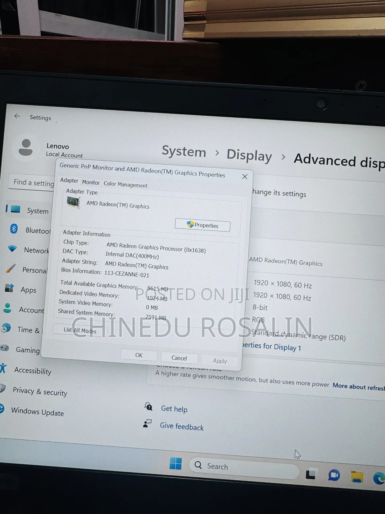 Laptop Lenovo ThinkPad T14 G2 16GB AMD Ryzen 5 SSD 256GB