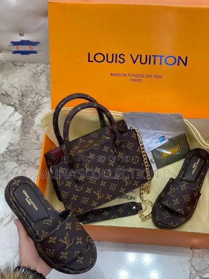 Ladies Designer Bag&slipper Combo