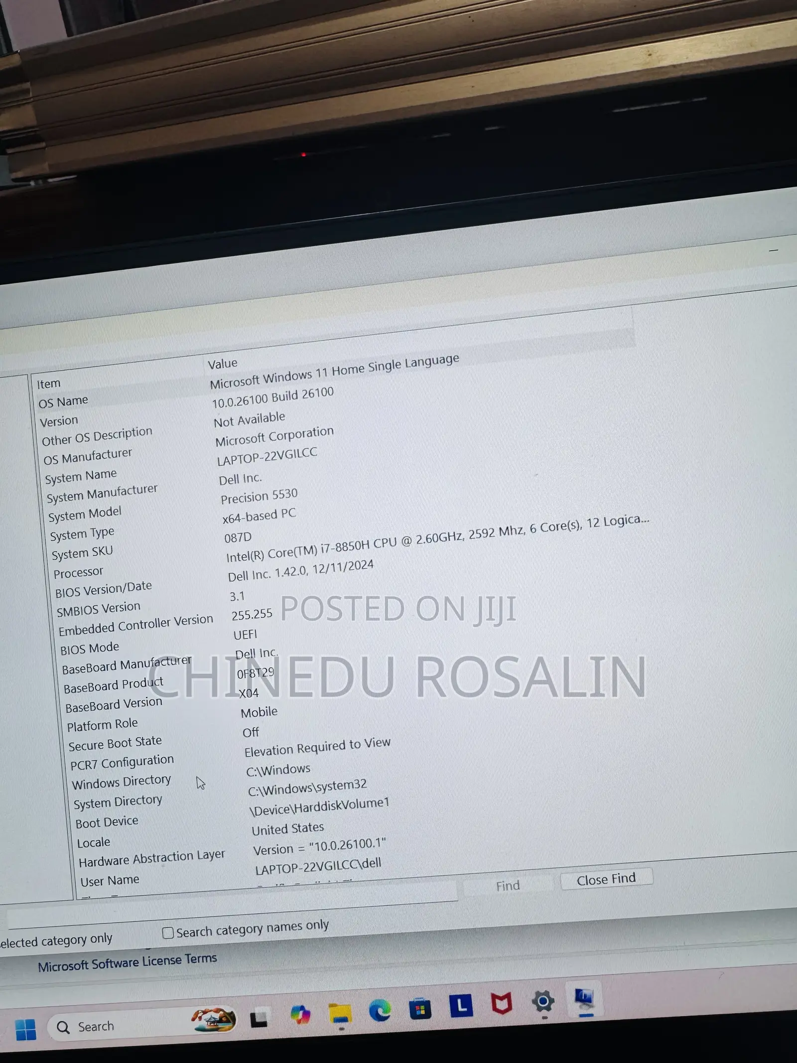 Laptop Dell Precision 5530 16GB Intel Core i7 SSD 512GB