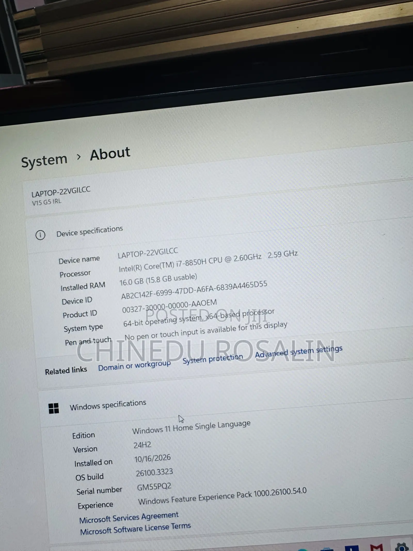 Laptop Dell Precision 5530 16GB Intel Core i7 SSD 512GB