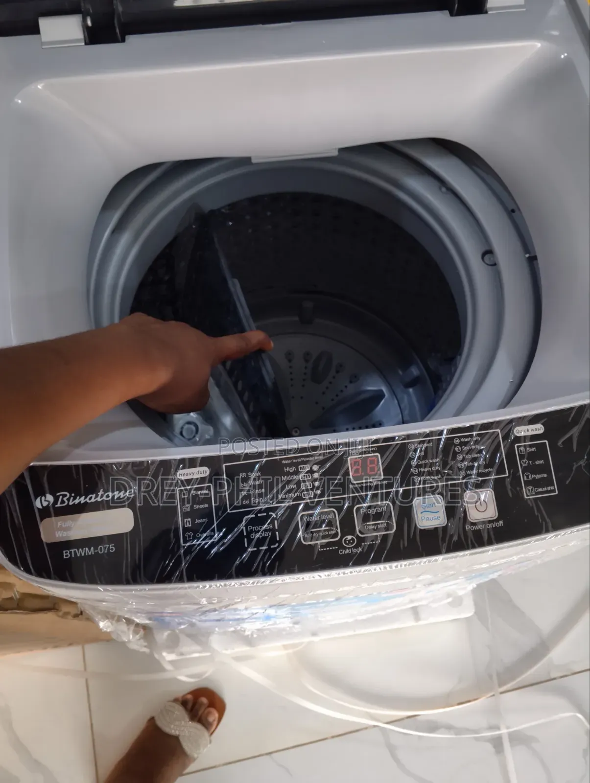 Washing Machine Fully Automatic 7kg Binatone